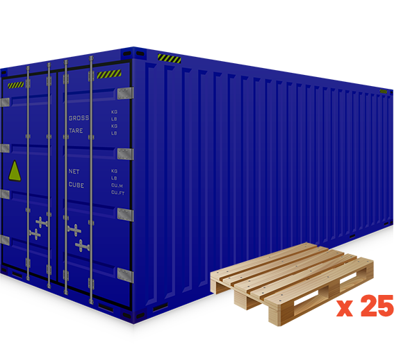 Container equipment on website - 40ft HCPW